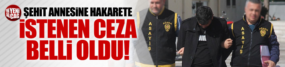 Şehit annesine hakarette istenen ceza belli oldu