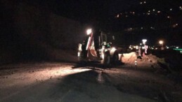 Son dakika… Trabzon’da toprak kayması