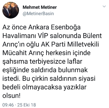 AKP’lilerin sokak kavgası: Metiner ile Oğul Arınç