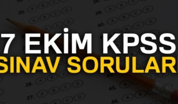 KPSS 7 Ekim sınav soruları ve cevapları yayınlandı! KPSS 7 Ekim soruları ve cevapları için tıklayın ( KPSS 7 EKİM)