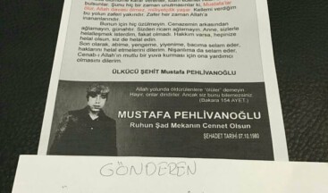 Bursa Yıldırım Ülkü Ocakları Mustafa Pehlivanoğlu’nun Mektubunu Dağıttı.