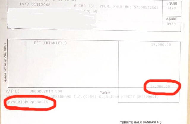 MHP Kayseri Milletvekili Baki Ersoy Maaşını Kayserispor’a Bağışladı