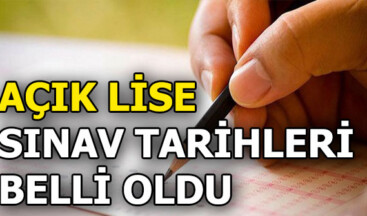 Açık Lise sınavları ne zaman? AÖL 1. Dönem sınavları