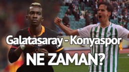 Galatasaray Konyaspor maçı ne zaman, saat kaçta? Fatih Terim’siz GS galibiyet peşinde