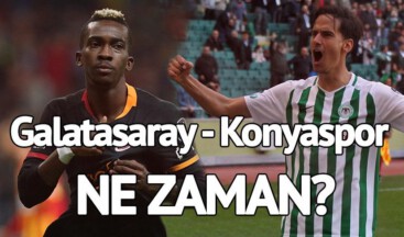 Galatasaray Konyaspor maçı ne zaman, saat kaçta? Fatih Terim’siz GS galibiyet peşinde