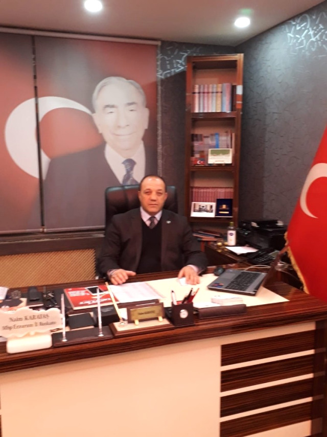 MHP Erzurum İl Başkanı Naim Karataş’tan 24 Kasım Öğretmenler Günü Mesajı