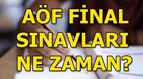AÖF final sınavları ne zaman yapılacak? AÖF güz dönemi sınav sonuçları