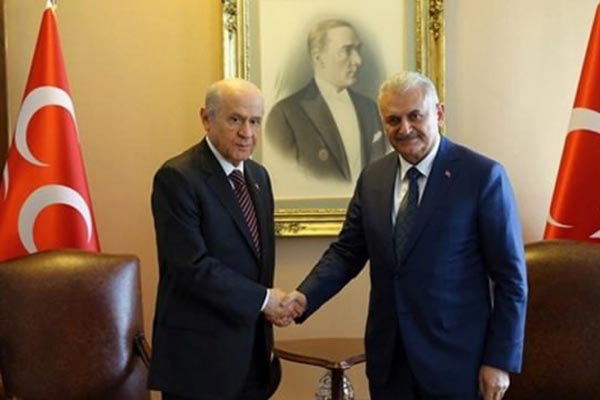 MHP Genel Başkanı Bahçeli, TBMM Başkanı Yıldırım’ı tebrik etti