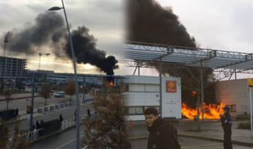 Öğrencilerin protestosunda okul yandı