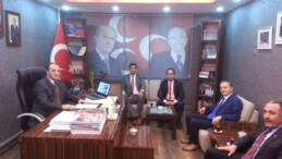 Türkiye Ulaşım Sen Genel Başkanı Mustafa Nurullah Albayrak, MHP Erzurum İl Başkanı Naim Karataş’ı ziyaret etti.