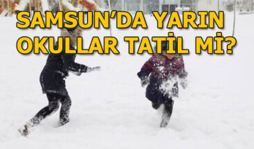 9 Ocak Samsun’da okullar tatil edildi mi? Samsun’da kar yağışı…