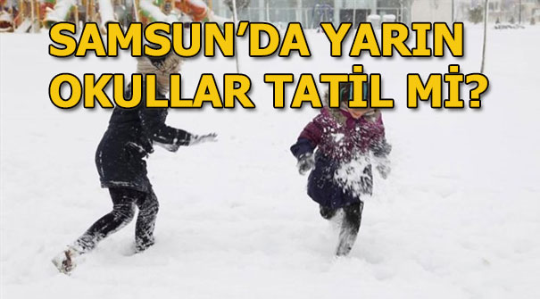 9 Ocak Samsun’da okullar tatil edildi mi? Samsun’da kar yağışı…