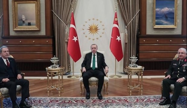 Başkan Erdoğan, Akar ve Güler ile görüştü