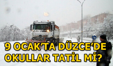 Düzce’de okullar tatil edildi! 9 Ocak’ta okullar tatil mi?
