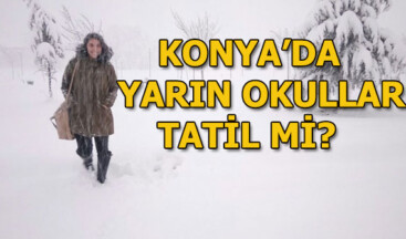 Konya’da yarın okullar tatil mi? 9 Ocak Konya’da kar tatili…