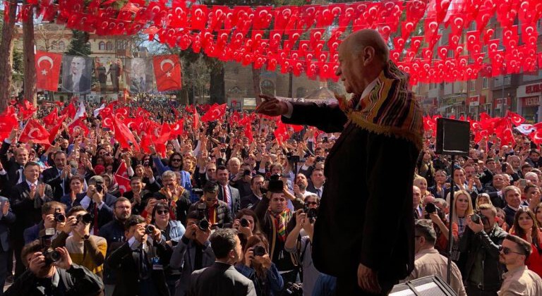 MHP Lideri Devlet Bahçeli, Bilecik’in Söğüt İlçesinde halka hitap etti.