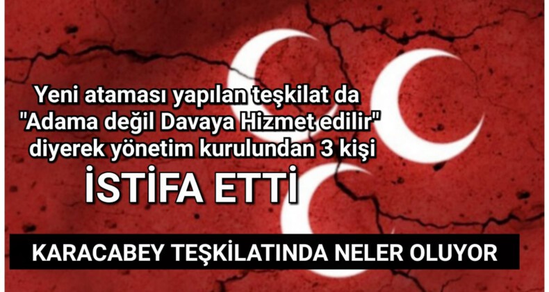 MHP Karacabey İlçe Teşkilatında İstifa