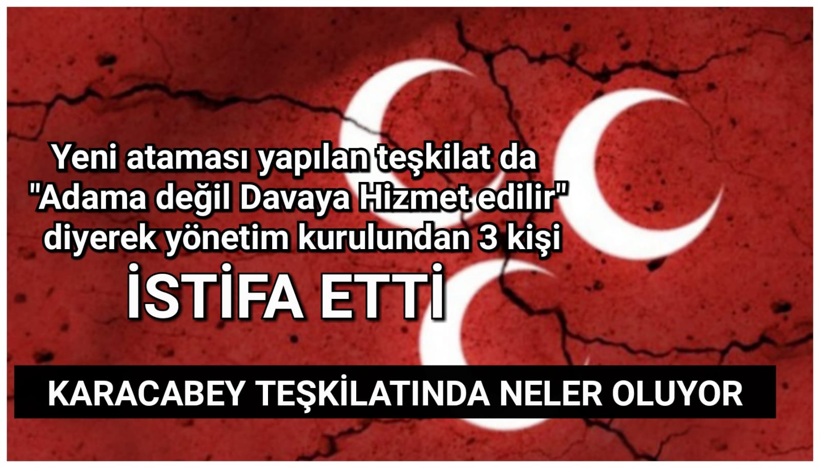 MHP Karacabey İlçe Teşkilatında İstifa