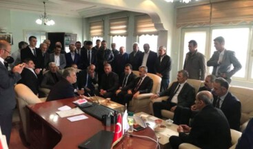 MHP Bayburt İl Yönetimi Aydıntepe Belediye Başkanı Haşim Şentürk’ü ziyaret etti
