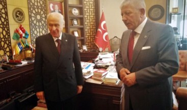 Amasya Belediye Başkanı Mehmet Sarı, MHP Genel Başkanı Bahçeli’yi Ziyaret Etti