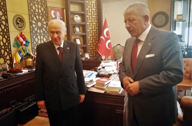 Amasya Belediye Başkanı Mehmet Sarı, MHP Genel Başkanı Bahçeli’yi Ziyaret Etti