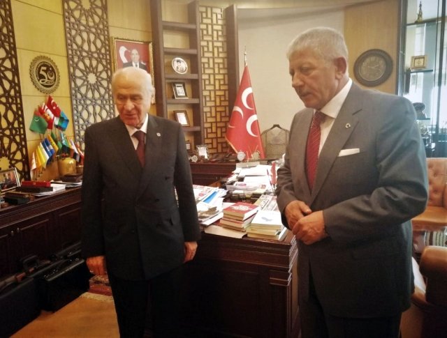 Amasya Belediye Başkanı Mehmet Sarı, MHP Genel Başkanı Bahçeli’yi Ziyaret Etti