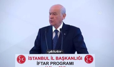 MHP Lideri Bahçeli İstanbul’da İftar Programına Katıldı