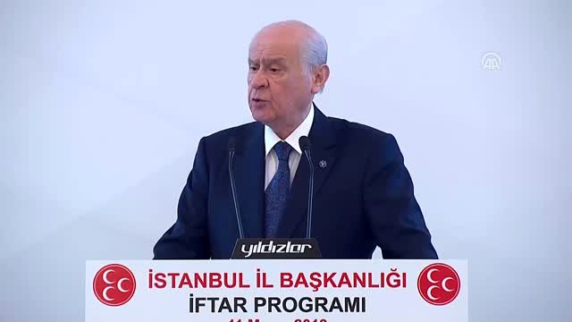 MHP Lideri Bahçeli İstanbul’da İftar Programına Katıldı