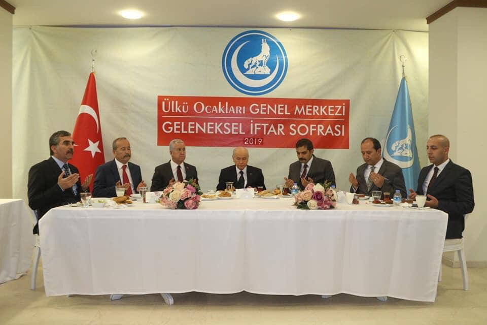 MHP Lideri Bahçeli, Ülkü Ocakları’nın İftarına Katıldı