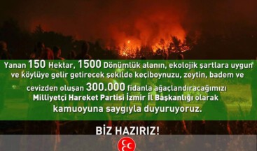 MHP HAZIR: Yanan Orman Alanlarını Ağaçlandırıyor