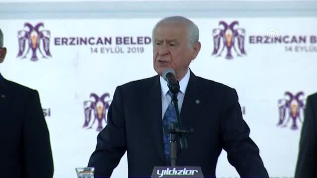 MHP Lideri Bahçeli Erzincan’da konuştu ‘Yeni hükümet sisteminden dönüş yoktur’