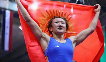 Güreşte bir altın madalya daha kazandık: Aysuluu Tınıbekova