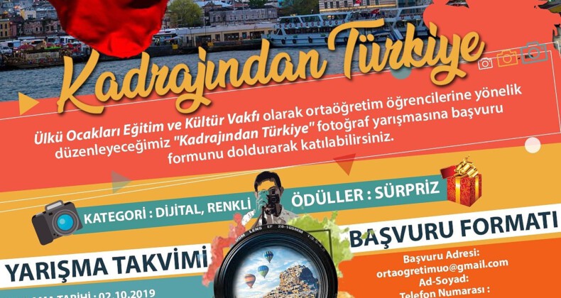 Ülkü Ocakları’ndan “Kadrajından Türkiye” fotoğraf yarışması