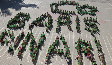 Amasya Taşova Yeşilırmak Şehit Ferhat Bolat İlkokulu öğrencilerinden Mehmetçiğe “Barış Pınarı” koreografili destek
