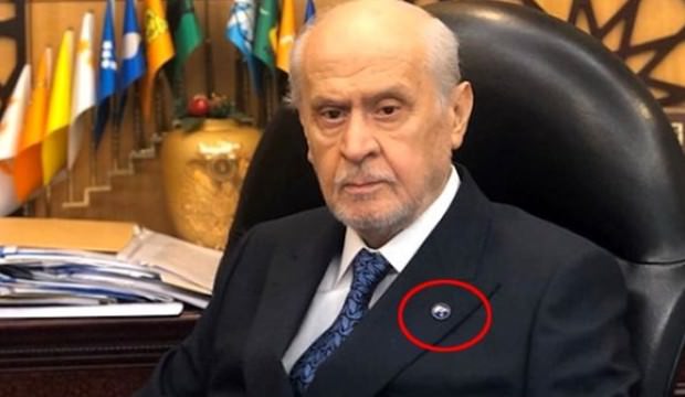 MHP Lideri Bahçeli’nin yakasındaki ‘Rozet’ dikkat çekti