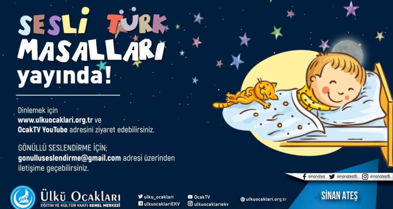 Ülkü Ocakları’ndan çocuklara yeni müjde: Sesli Türk Masalları