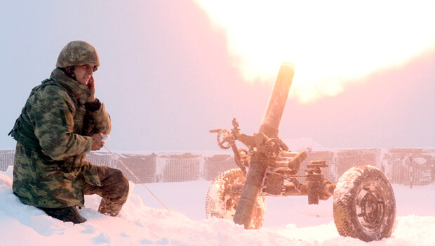 ‘Hudut Kartalları’ sıfırın altında vatan savunmasında