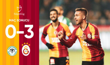 Galatasaray Konya’da 3 puanı 3 golle kazandı