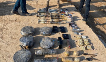 Resulayn’da PKK/YPG’ye ait cephanelik ele geçirildi