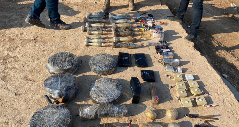 Resulayn’da PKK/YPG’ye ait cephanelik ele geçirildi