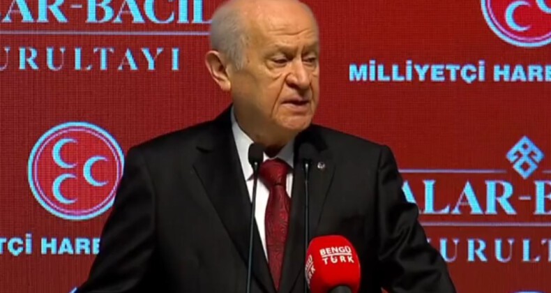 MHP Lideri Devlet Bahçeli Analar-Bacılar Kurultayında: Türk kadını milli bekamızın beşiğini sallayan güvencedir