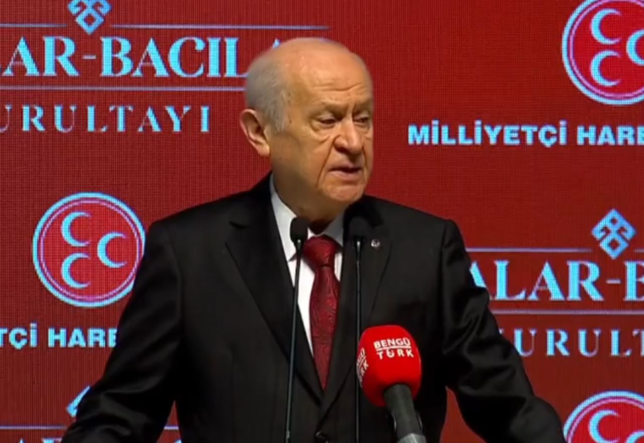 MHP Lideri Devlet Bahçeli Analar-Bacılar Kurultayında: Türk kadını milli bekamızın beşiğini sallayan güvencedir