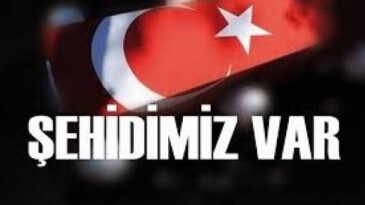 1 Askerimiz Şehit Düştü