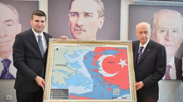 Devlet Bahçeli’nin haritası Yunanistan’ı salladı