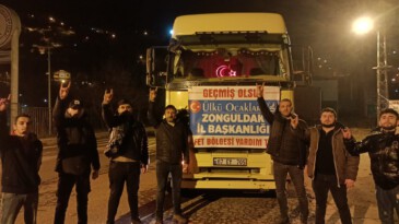 Kansa kan, emekse emek: Zonguldak Ülkü Ocakları Birlikte Güçlüyüz. #deprem