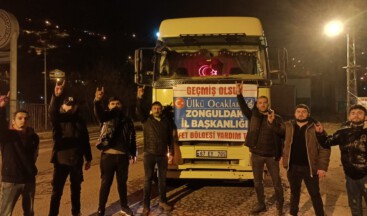 Kansa kan, emekse emek: Zonguldak Ülkü Ocakları Birlikte Güçlüyüz. #deprem