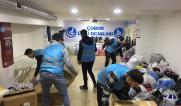 Kansa kan, emekse emek: Çorum Ülkü Ocakları Türkiye Tek Yürek #deprem
