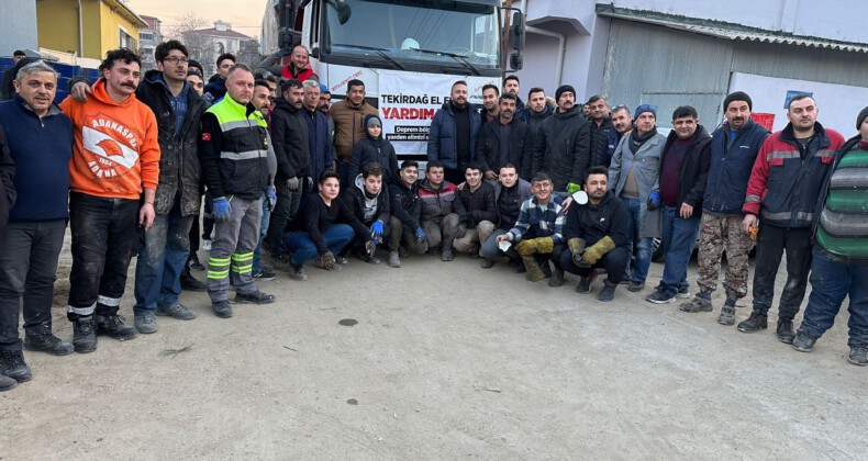 Kansa kan, emekse emek: MHP #Tekirdağ #Süleymanpaşa yardımları ulaştı “Biriz Beraberiz”