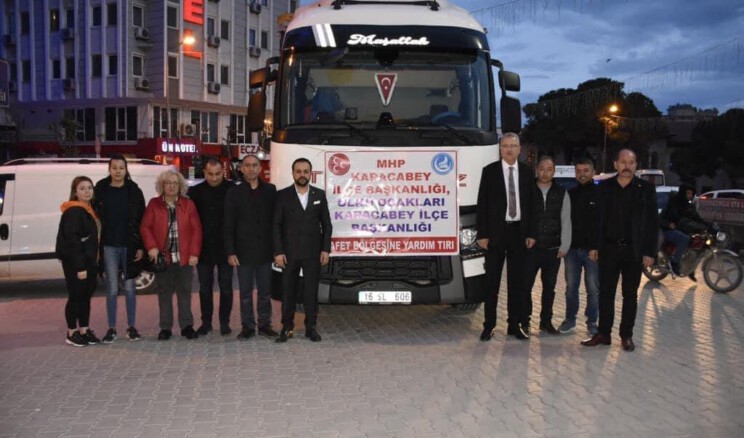 Ülkücüler durmuyor: Karacabey Yardımları da Yola Çıktı