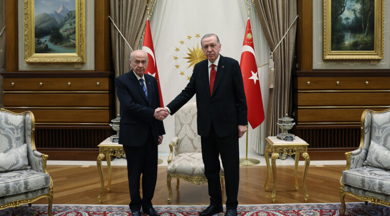 Devletin zirvesi: Devlet Bahçeli Erdoğan ile görüştü